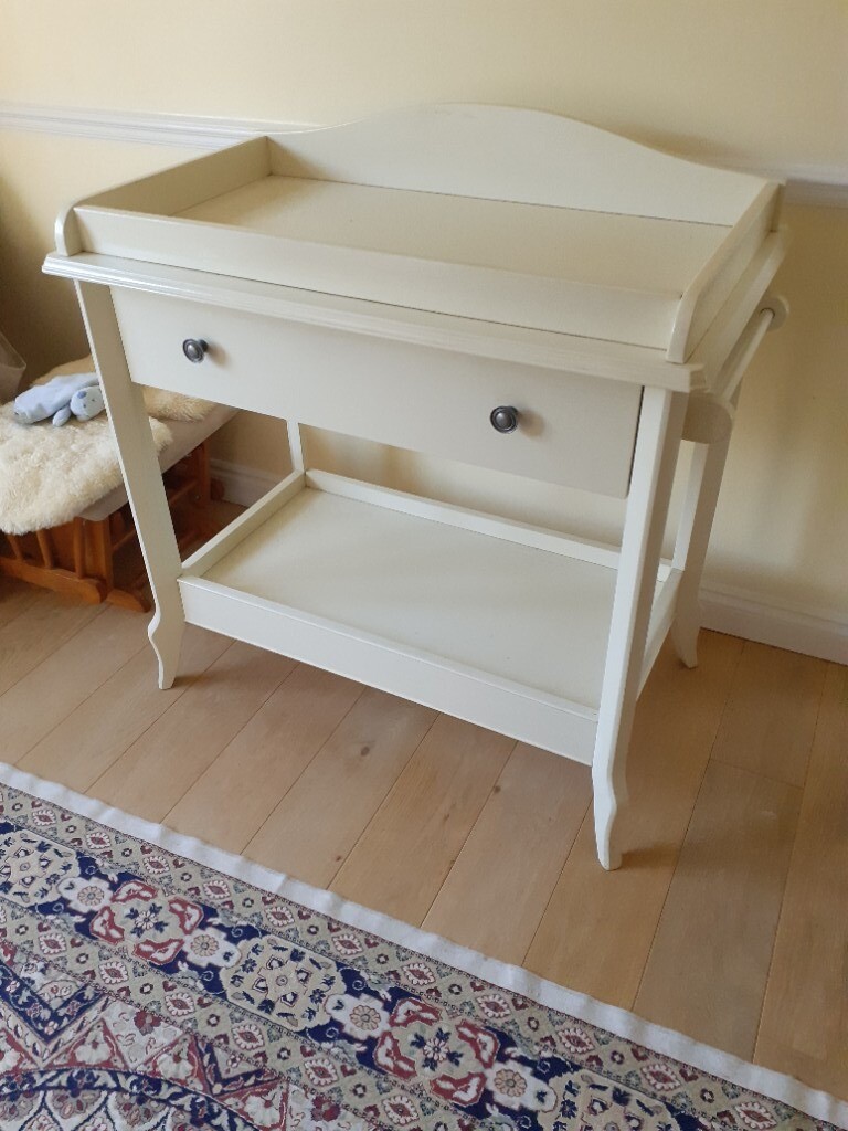 cream changing table
